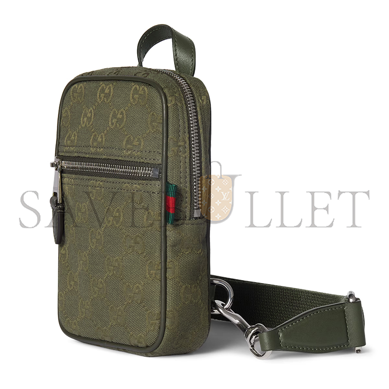 G*u*i gg canvas mini slingbag 834258 (12.5*17.5*4cm)